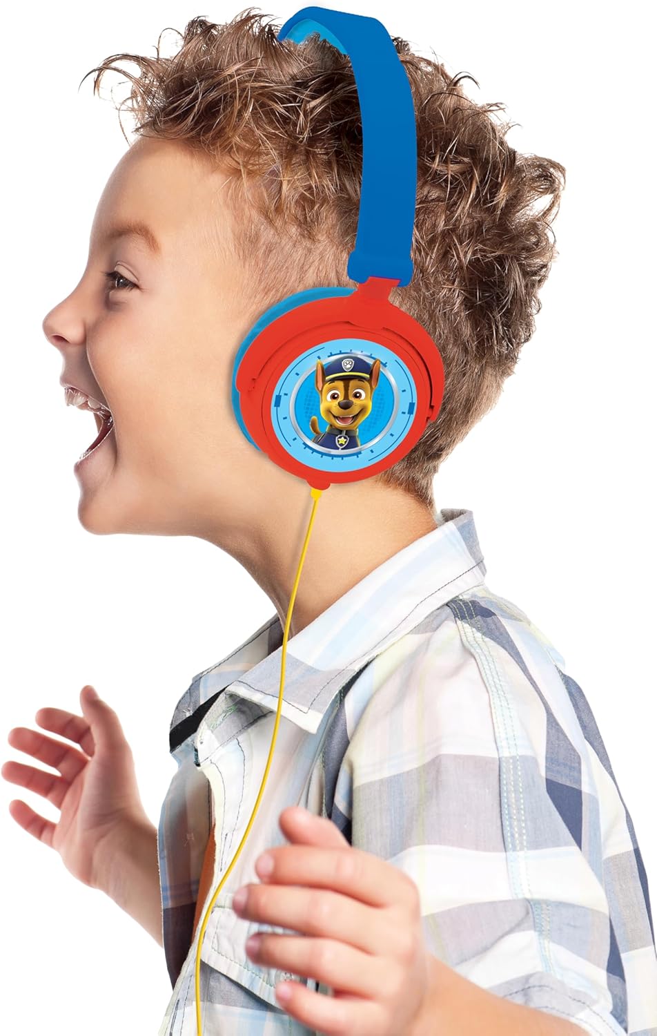 Lexibook, Paw Patrol, Stereo-Kopfhörer, kindersichere Lautstärke, klappbar und einstellbar, blau/rot