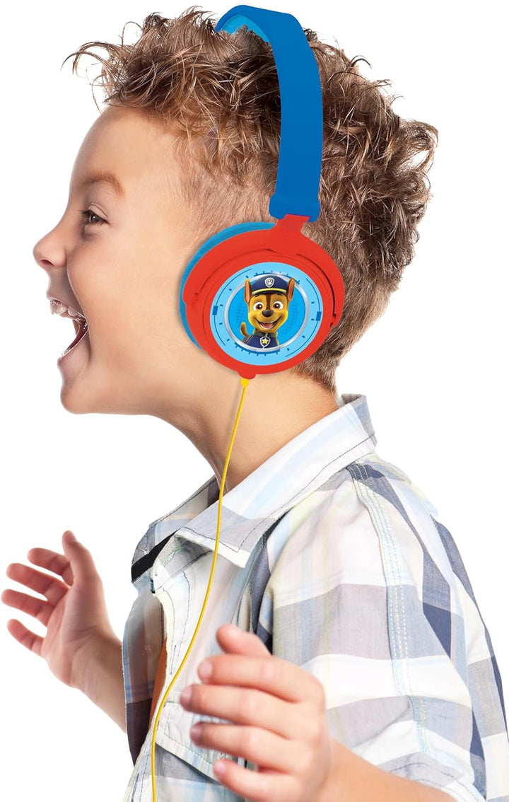 Lexibook, Paw Patrol, Stereo-Kopfhörer, kindersichere Lautstärke, klappbar und einstellbar, blau/rot