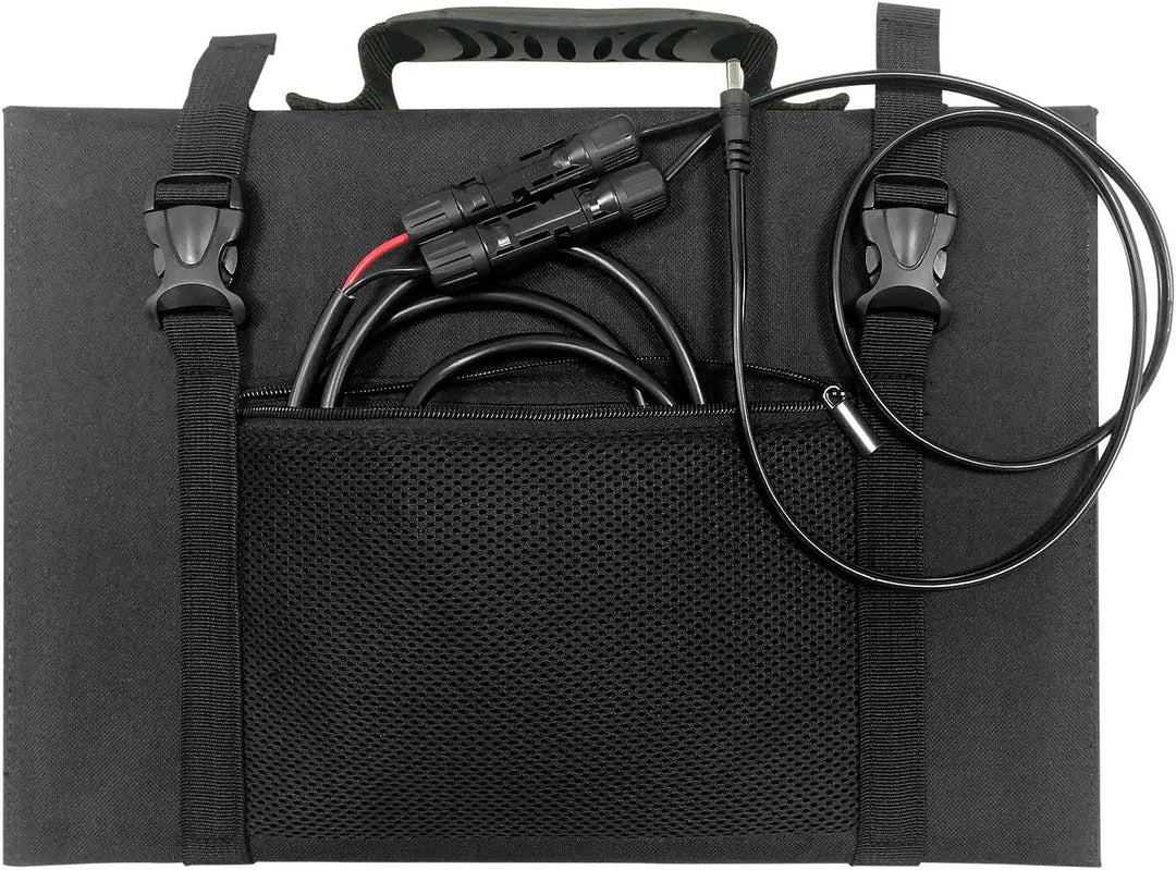 Litionite Arun 65W Faltbares und tragbares Solarpanel mit geneigter Unterstützung - DC-Kabel enthalt