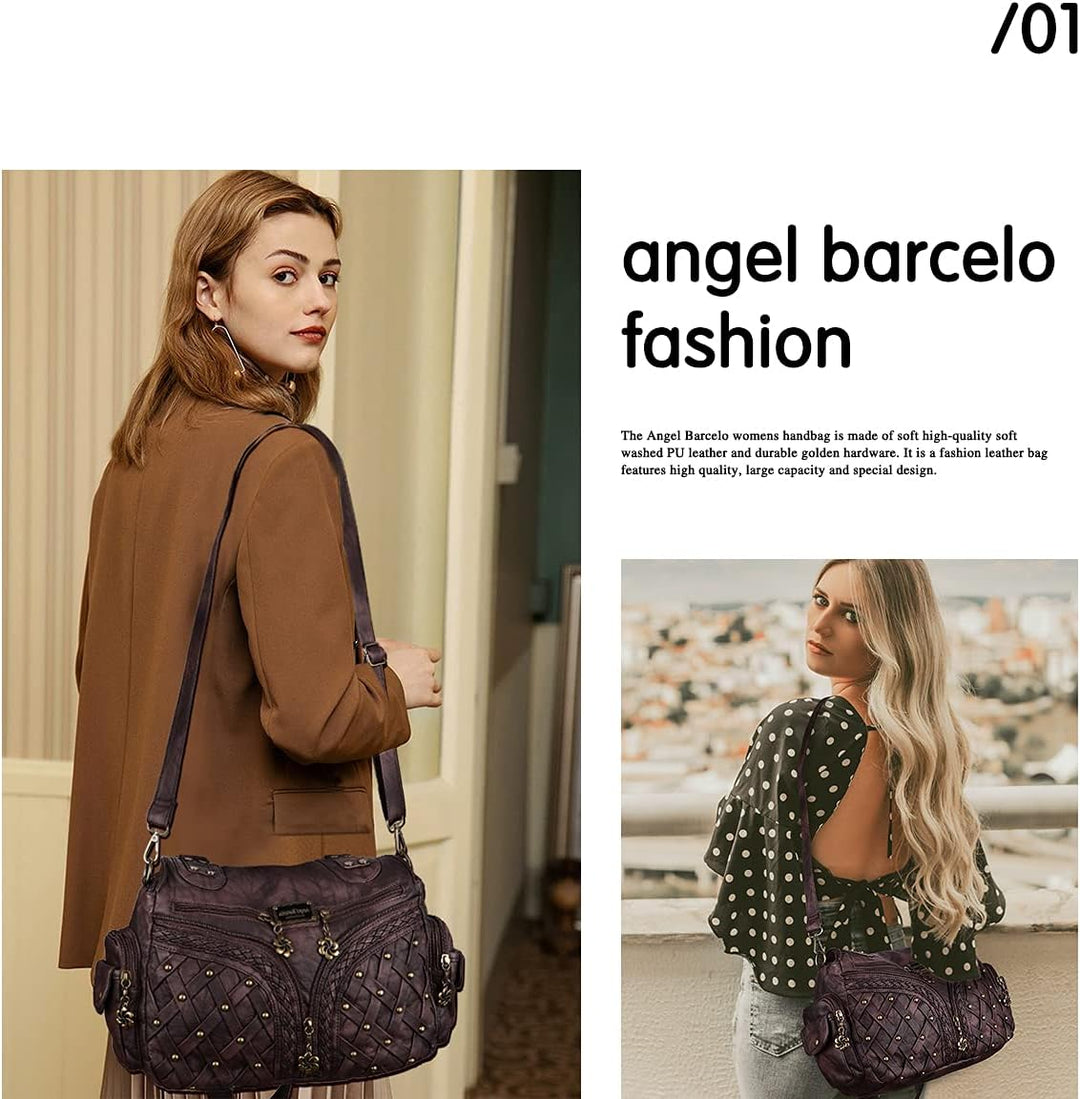 Angel Barcelo Geldbörsen und Handtaschen für Damen, Tragetasche, Schultertasche, Hobo-Taschen, modis