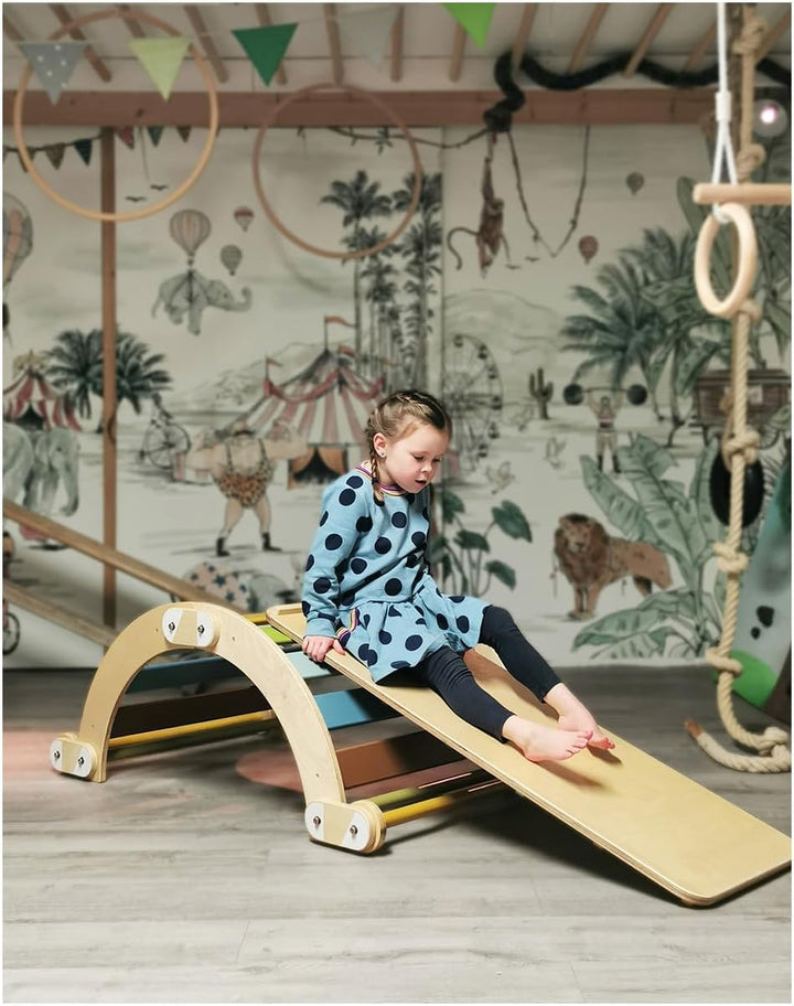 small foot Rutschbrett 3in1 "Adventure" aus Holz, für Kletterdreieck, Bewegungsspielzeug für Kinder,