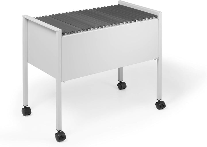 Durable Eco Hängemappenwagen 80 A4, grau, aus kratzfestem Stahl, 655 x 592 x 368 mm, 309510 Offen Gr
