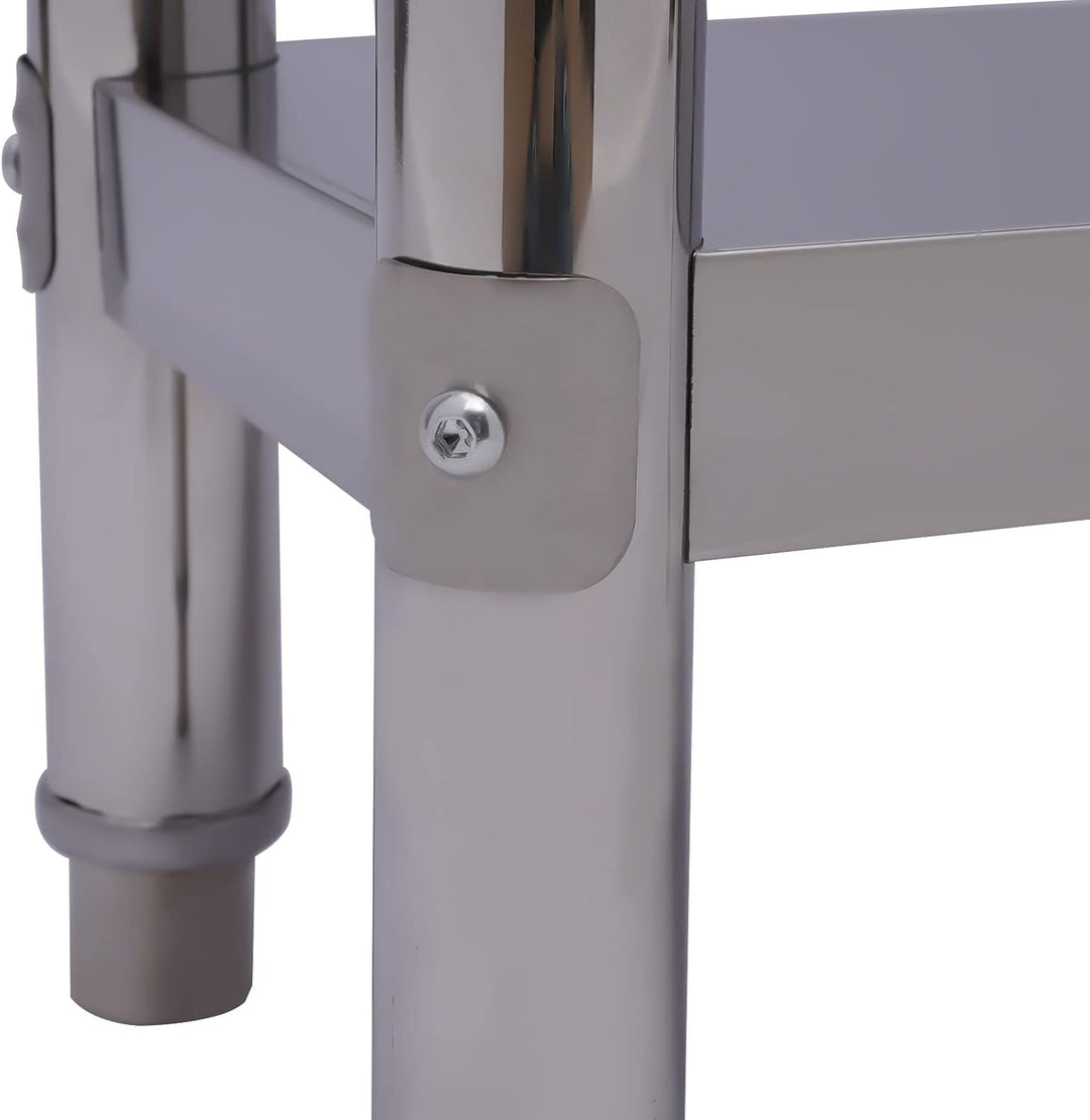 Arbeitstisch Edelstahl Küche Edelstahltisch 60 * 30 * 85cm mit Ablage Grilltisch Outdoor Küchenmöbel