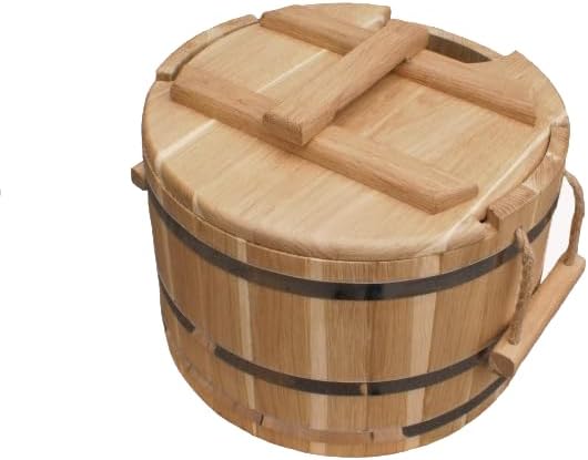 Holz Saunakübel 20 Liter Sauna Eimer Holzeimer Esche Banya Aufgusseimer