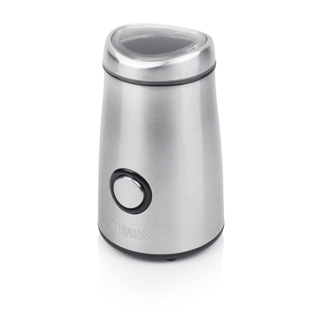 Princess 01.242196.01.001 Kaffeemühle Edelstahl Deluxe 50 g - Edelstahlgehäuse, 150 W, silber