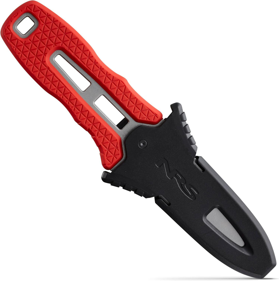 NRS Edelstahl Bootsmesser Pilot Knife 18,4 cm - Kajakmesser & Anglermesser mit 420 HC Klinge 9 cm, T