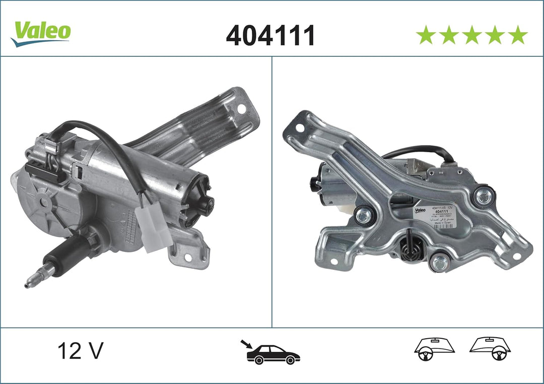 VALEO 404111 Wischermotor VALEO Heckwischermotor 404111 MERCEDES BENZ CLASSE V