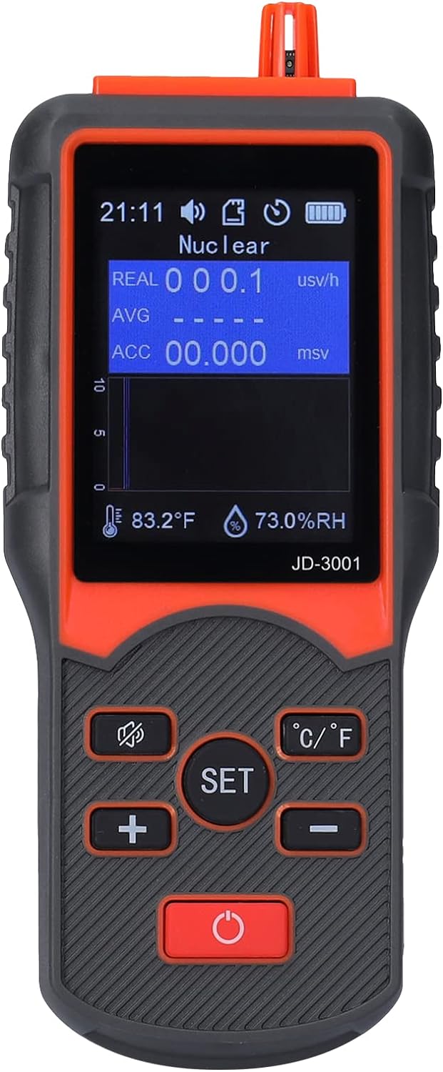 JD‑3001 Nuklearer Strahlungsdetektor Geigerzähler Kontaminationsmonitor Tragbares Outdoor-Dosimeter