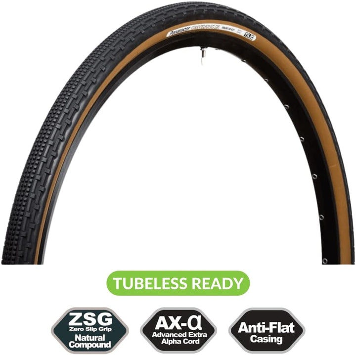 Panaracer Gravel King Sk Folding Reifen 27.5 x 1.90 schwarz/braun, 27.5 x 1.90 schwarz/braun