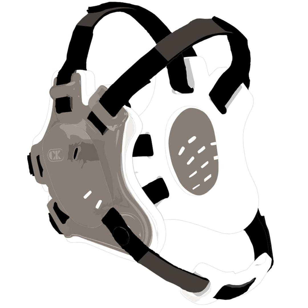 Cliff Keen Cliff Keen F5 Tornado Headgear Silberfarben / Weiss / Schwarz Einheitsgrösse, Silberfarbe