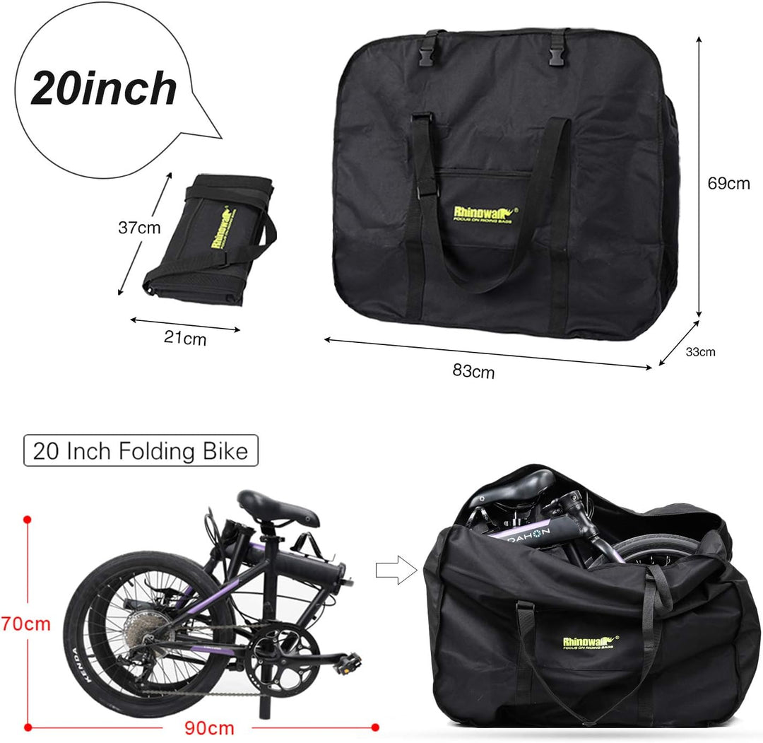 Rhinowalk 14-20 Inch Fahrrad Transporttasche Wasserdicht Klapprad Tasche Tragetasche Faltrad Transpo