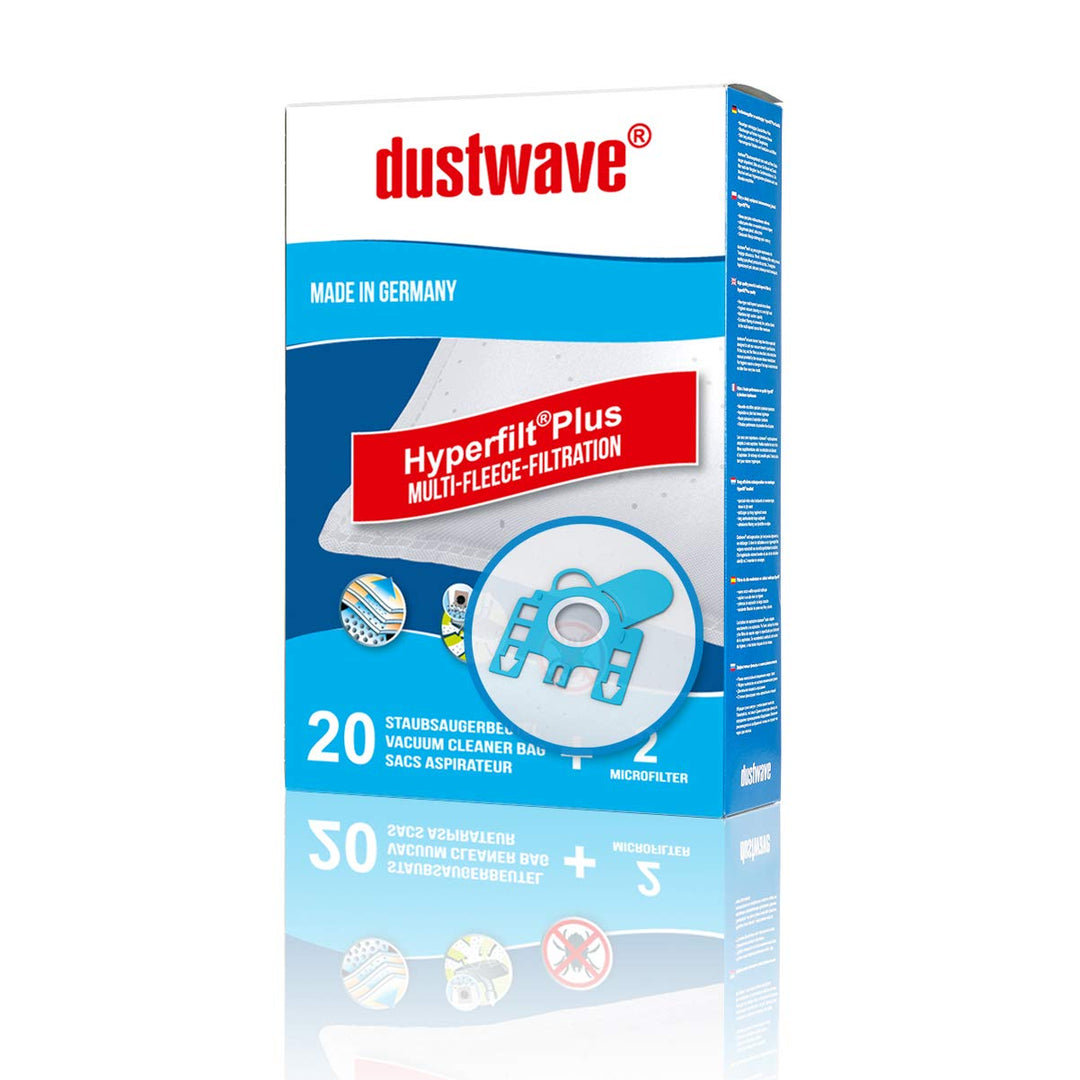 Sparpack - 20 Staubsaugerbeutel + Filter passend für Miele Typ F/J/M, S4 Ecoline, S5 Ecoline, Tango,