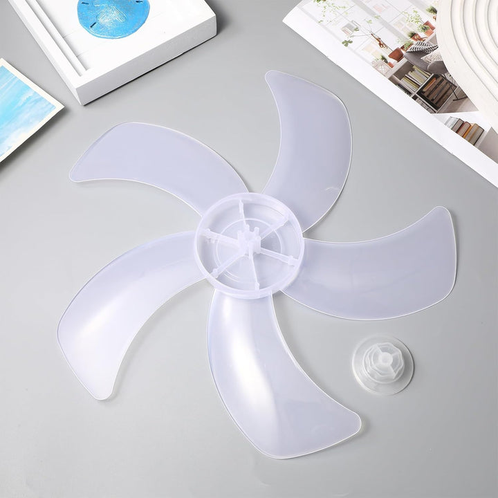 TOYANDONA 37cm Grosse Lüfterblätter aus Kunststoff mit 5 blatt Design Ersatzflügel für Standventilat