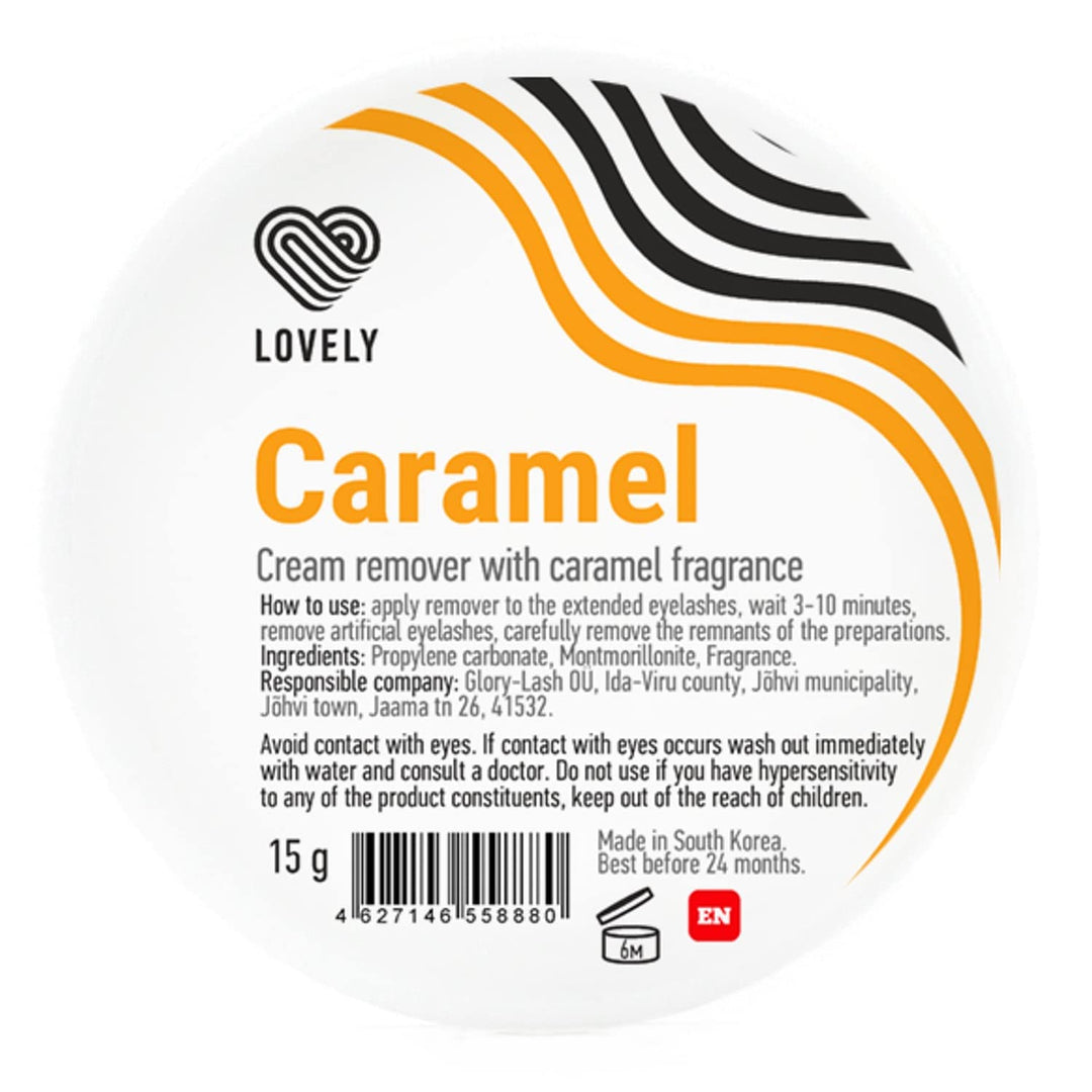 LOVELY Lash Cream Remover für Wimpernverlängerungen Duft:CARAMEL | Wimpernremovercream zur sanften,
