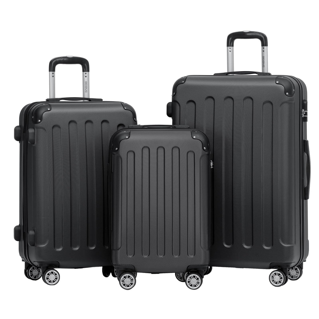 BEIBYE 2045 Zwillingsrollen 3tlg. Reisekoffer Koffer Kofferset Trolleys Hartschale in 14 Farben (Sch