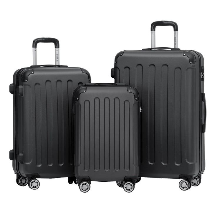 BEIBYE 2045 Zwillingsrollen 3tlg. Reisekoffer Koffer Kofferset Trolleys Hartschale in 14 Farben (Sch