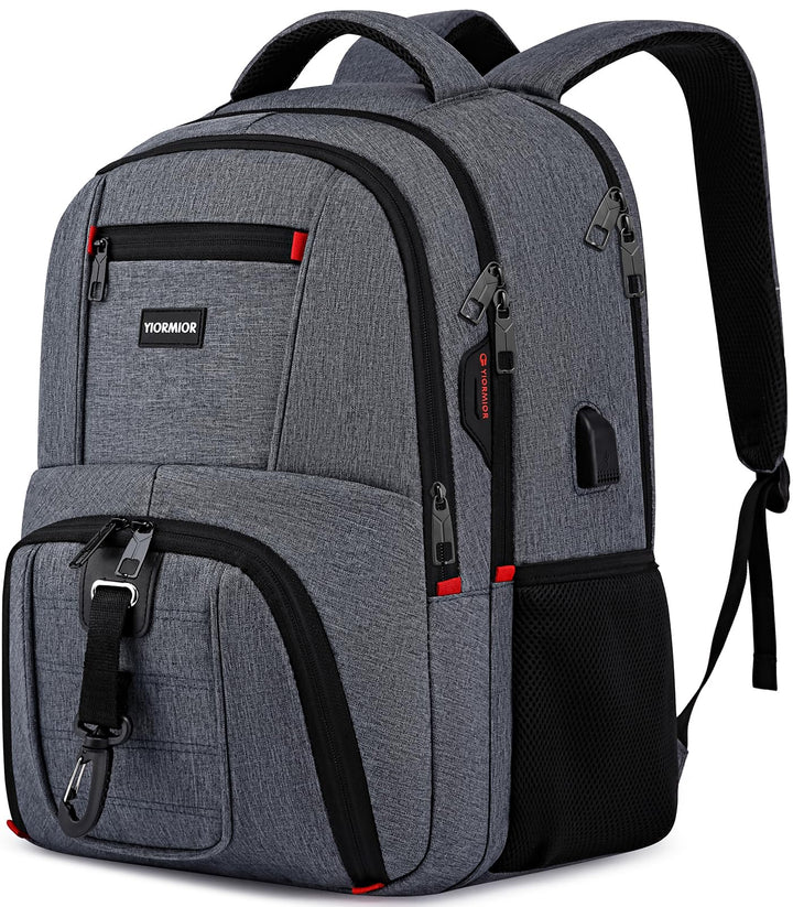 Schulrucksack Jungen Mädchen Teenager Rucksack Herren Damen für 15,6 Zoll Laptop Rucksack Arbeit Was