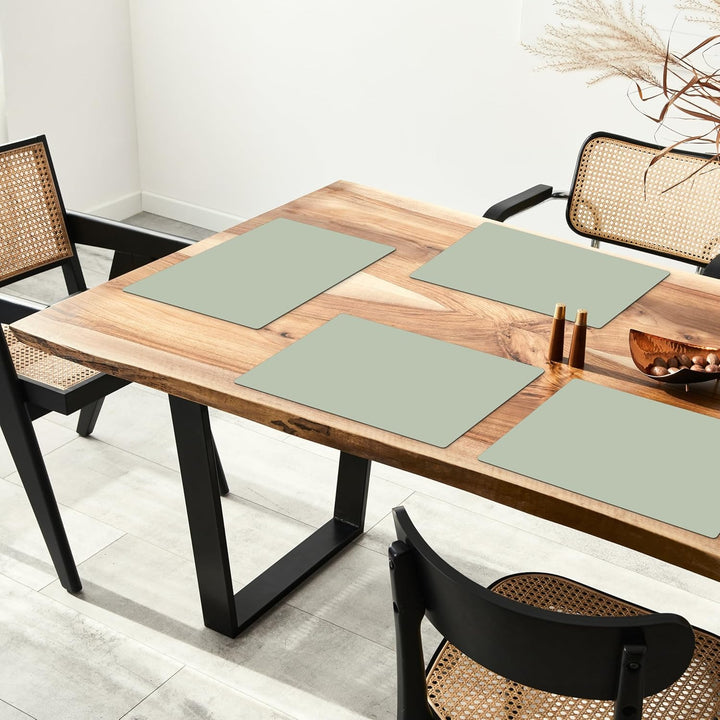 KitchenYeah© Platzsets Abwaschbar 6-Teilig 45x30 cm Tischsets Platzdeckchen rutschfeste Platzset Unt