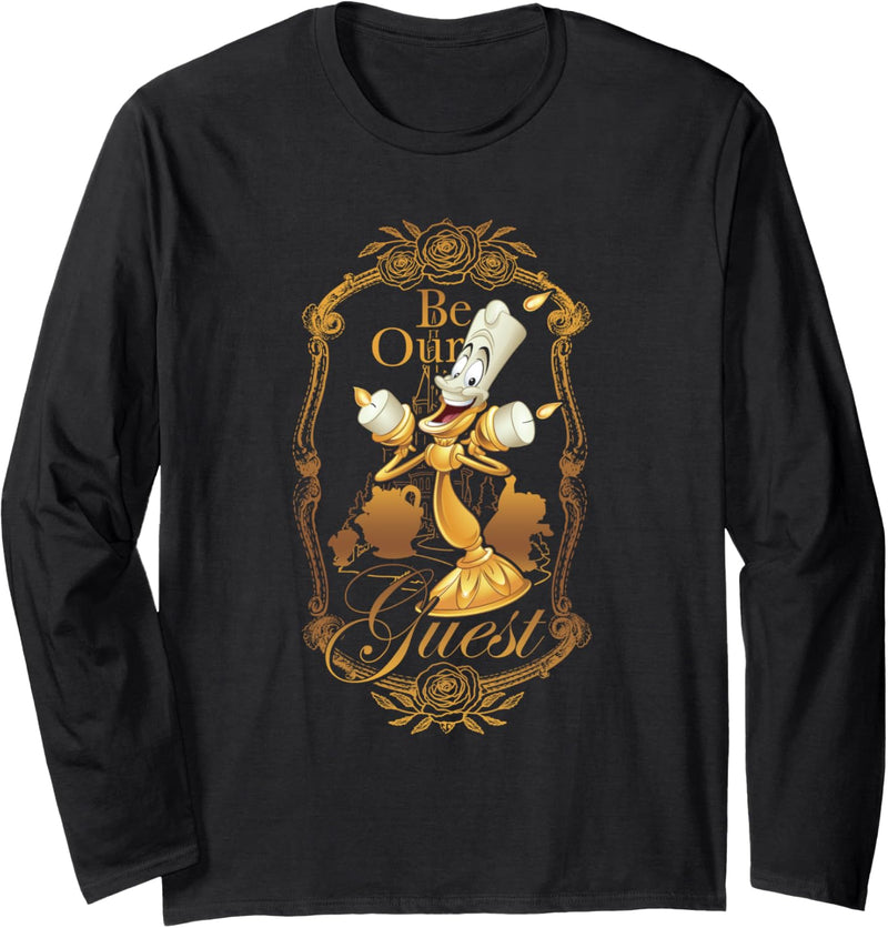 Disney Beauty And The Beast Be Our Guest Langarmshirt