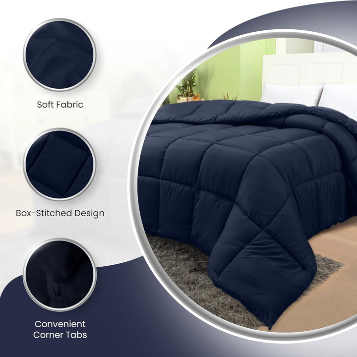 Utopia Bedding All Season 250 GSM Comforter - Soft Down Alternative Comforter - Plush Siliconized Fi