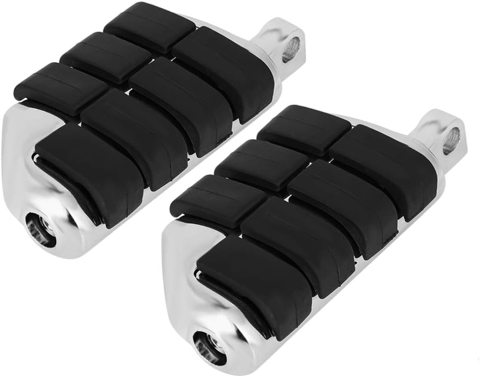 Highway Pegs Aluminium Chrom Fussrasten Fussrasten Trittbretter Refit Fusspedale Gummi Lion Paw Fuss