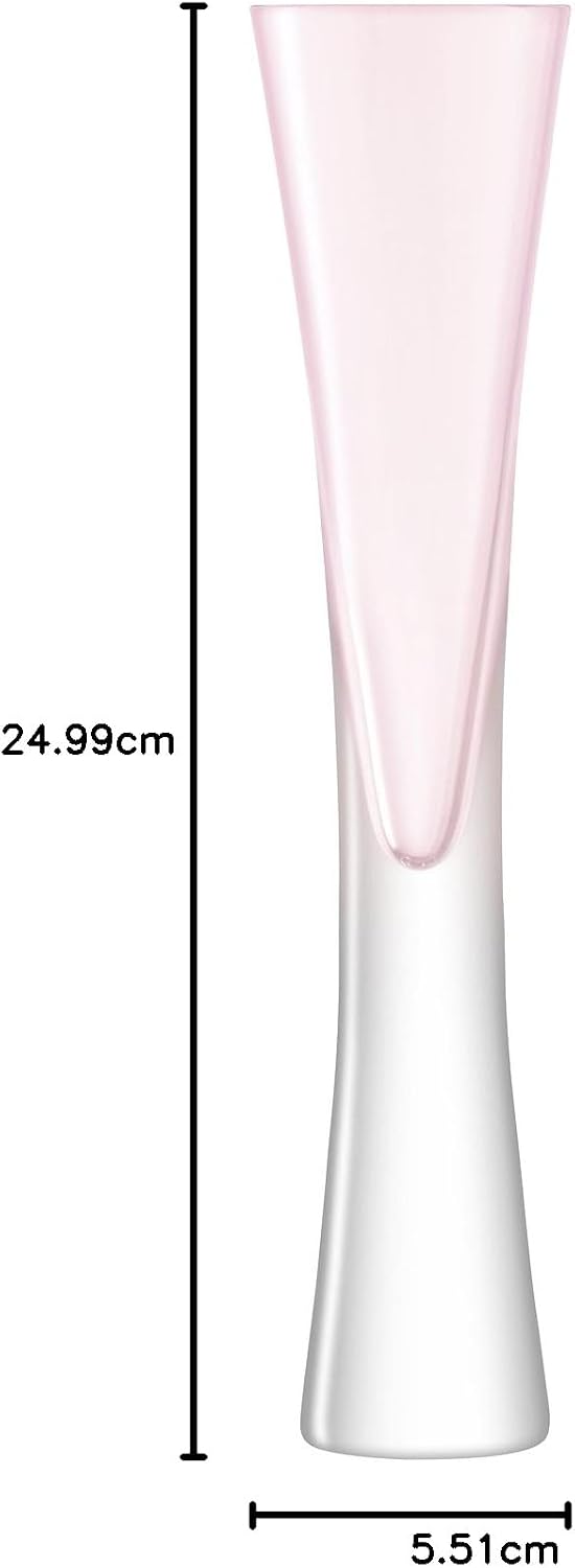 LSA Moya Sektflöte 170ml Hellrosa x 2 Sektflöte Rosa, Sektflöte Rosa