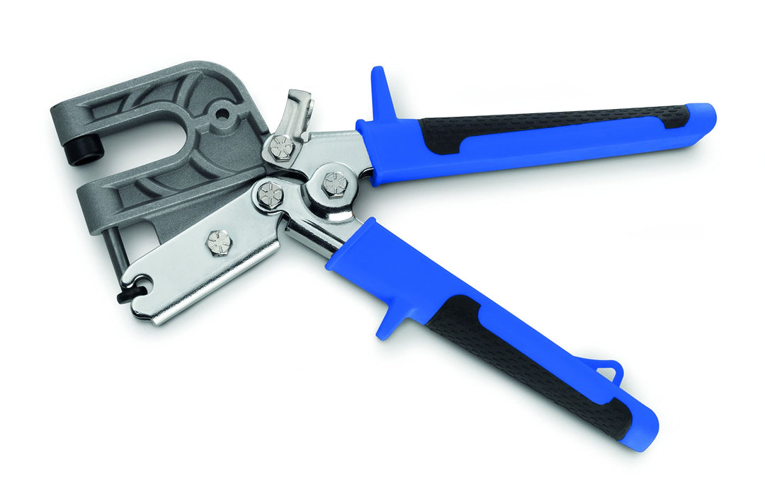 AUSONIA - 53334 LOCHZANGE LOCHSTANZE 25 CM AUS STAHL MIT GUMMIBESCHICHTETEN GRIFFEN 31,5 CM, MIT MAX