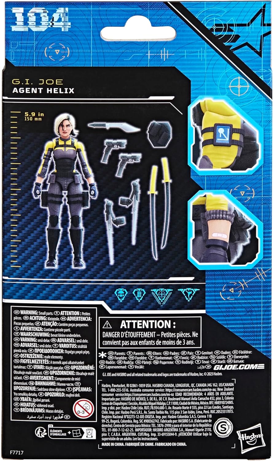 G.I. Joe Classified Series Agent Helix Sammelfigur Actionfigur 104 15,2 cm Actionfiguren für Jungen