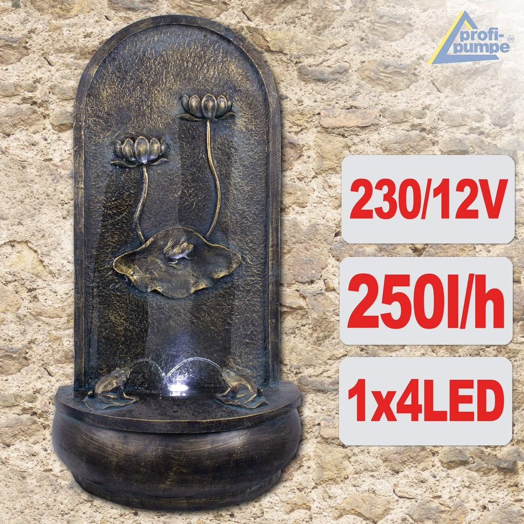 GARTENBRUNNEN BRUNNEN Wandbrunnen BRUNNEN ZIERBRUNNEN VOGELBAD Wasserfall GARTENLEUCHTE TEICHPUMPE -