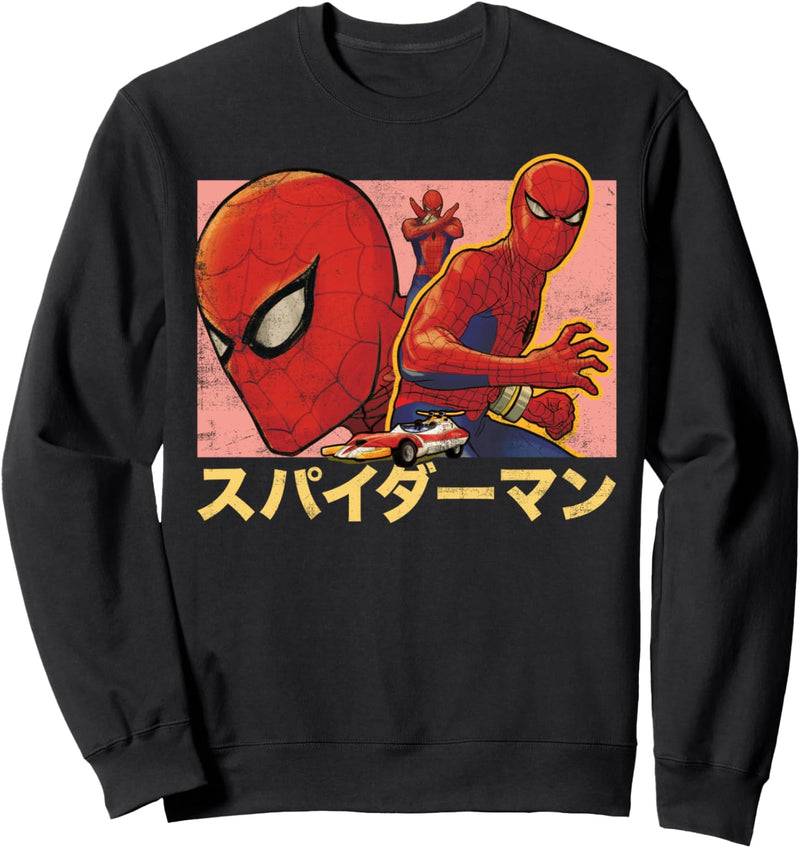 Marvel Spider-Man Kanji Collage Sweatshirt