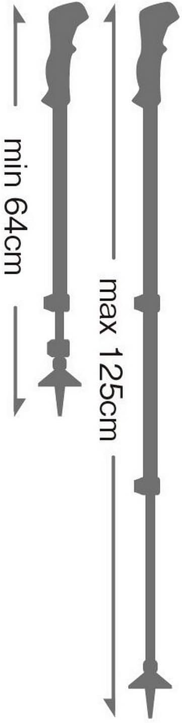 Leki Lhasa Stöcke einfarbig 90 - 125 cm, einfarbig 90 - 125 cm