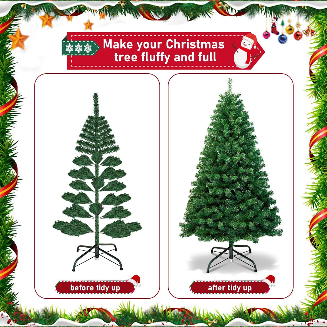 Weihnachtsbaum künstlich 180cm Künstlicher Weihnachtsbaum 770 Spitzen Plastik Tannenbaum unechter,Ch