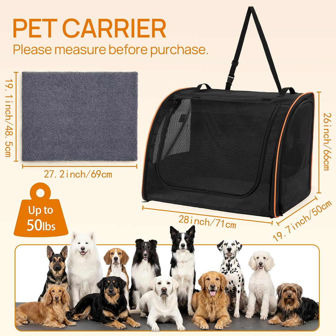 Hunde Autositz Faltbare Transportbox für Reise, Hundetragetasche Katzentragetasche Pet Carrier Trans