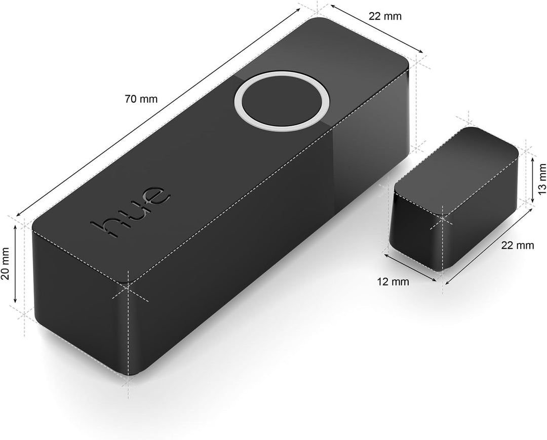 Philips Hue Secure Smart Home Kontaktsensor für Türen und Fenster, einfache Installation, Smart Home