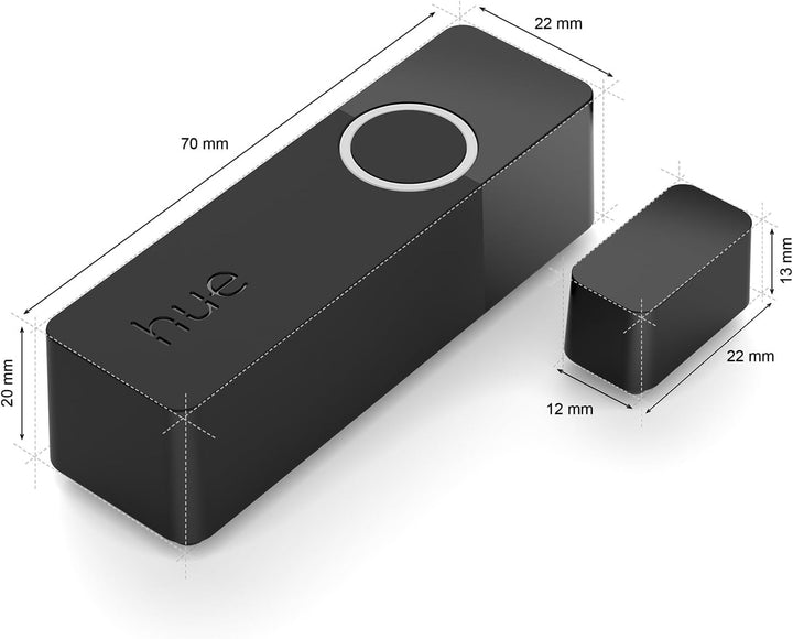 Philips Hue Secure Smart Home Kontaktsensor für Türen und Fenster, einfache Installation, Smart Home