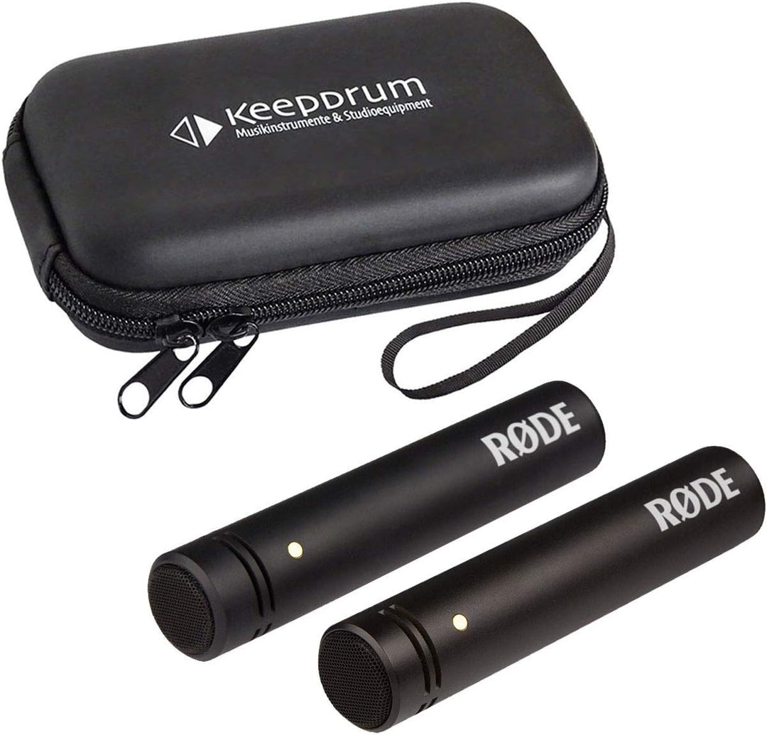 Rode M5 MP Kleinmembran Kondensator-Mikrofone Stereo-Set + keepdrum Soft-Case