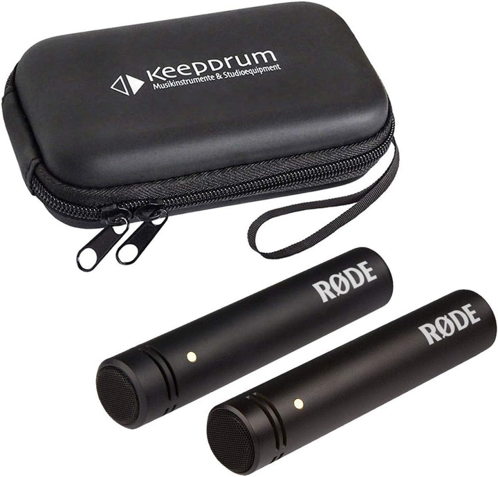 Rode M5 MP Kleinmembran Kondensator-Mikrofone Stereo-Set + keepdrum Soft-Case