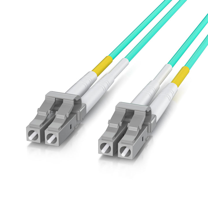 OM3 LC to LC Fiber Optic Patch Cable 20-Meter(66ft), Multi-Mode Jumper Duplex 50/125μm, UPC LSZH, fo