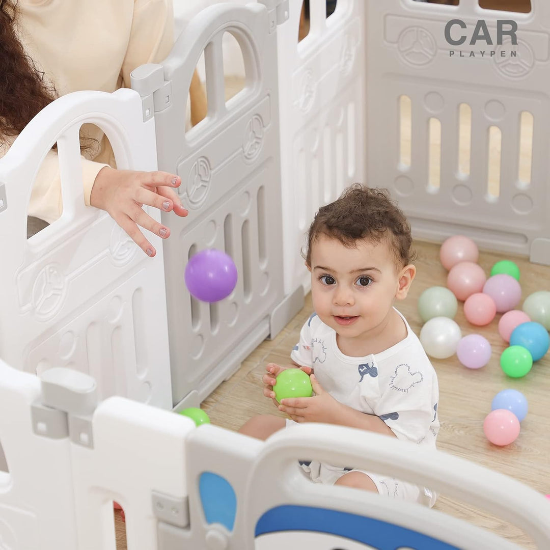 UBRAVOO Erweiterungsplatten für Baby-Laufstall aus Kunststoff für Babys und Kleinkinder – 4 Platten