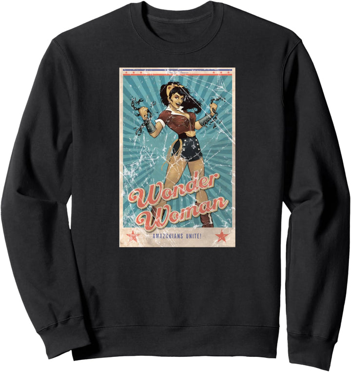 DC Comics Bombshells Wonder Woman Cover Unite - Farbe Sweatshirt