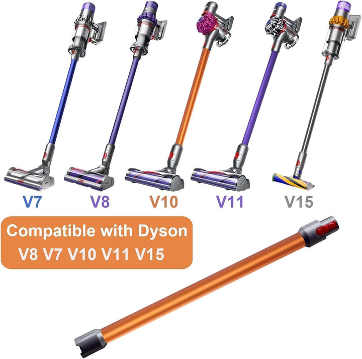 Verlängerungsrohr für Dyson V7 V8 V10 V11 V15, 72cm Ersatz Teleskoprohr mit Schnellverschluss, Staub