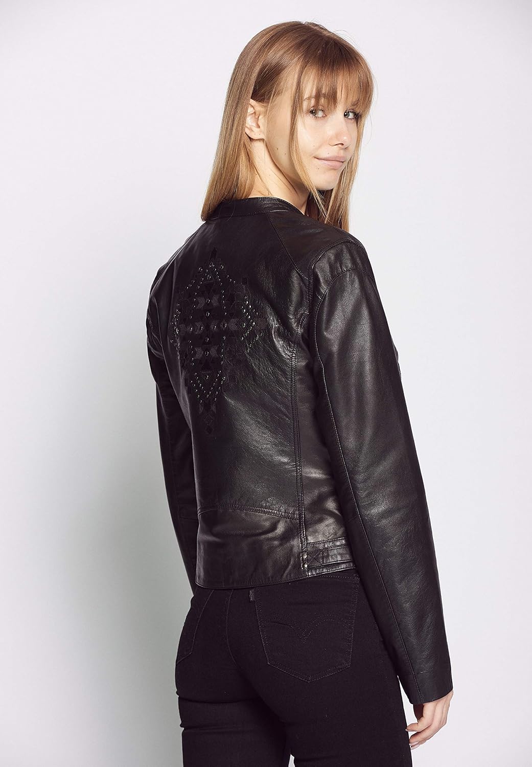 MUSTANG Damen Lederjacke Akara M Schwarz, M Schwarz