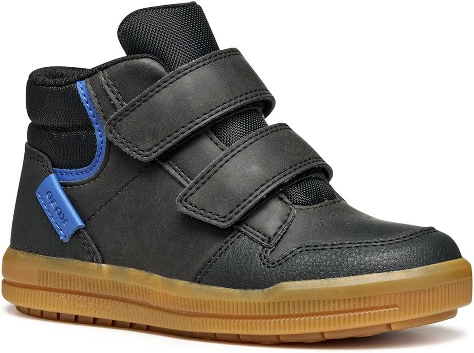 Geox Jungen J Arzach BoySneaker 24 EU Black Royal, 24 EU Black Royal