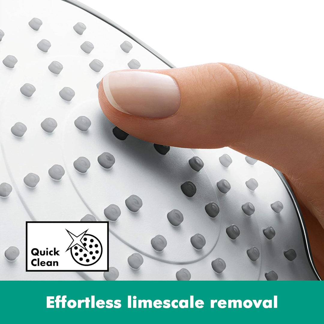 hansgrohe wassersparender Duschkopf Croma 280, Kopfbrause/Regendusche rund, 1 Strahlart, Brushed Bro