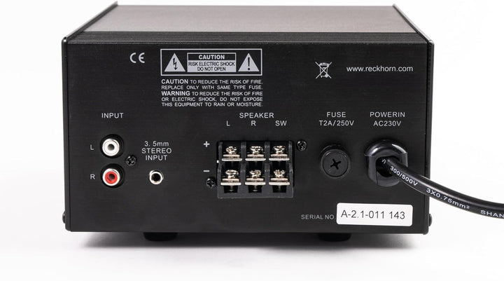 Reckhorn Stereo Verstärker 2.1 Mono Subwoofer - Stereo Endstufe & Aktivweiche