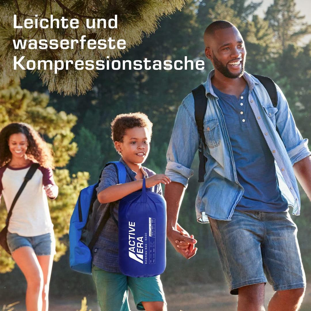 Active Era Deckenschlafsack - Sleeping Bag, -3°C bis 15°C Sommer, Frühling, Herbst - Leichter Schlaf