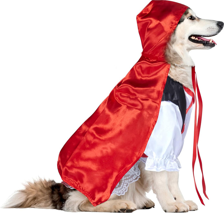 Rubie's Unisex-Erwachsene, Rotkäppchen, Haustier-Zubehör, wie abgebildet, XL-Halsumfang 20, Umfang 2
