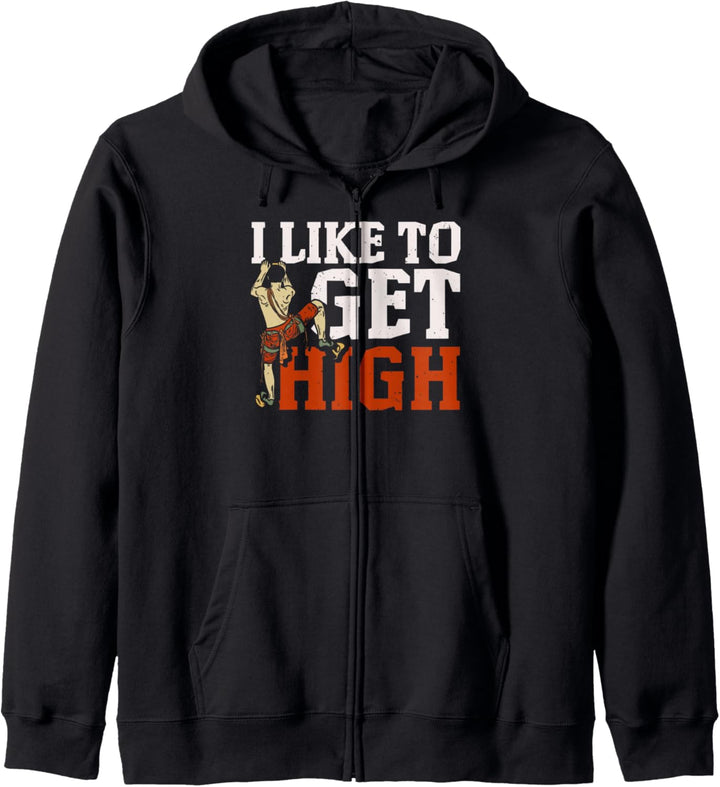 Ich bekomme gerne High Rock Climber Boulderer Bouldern Kapuzenjacke