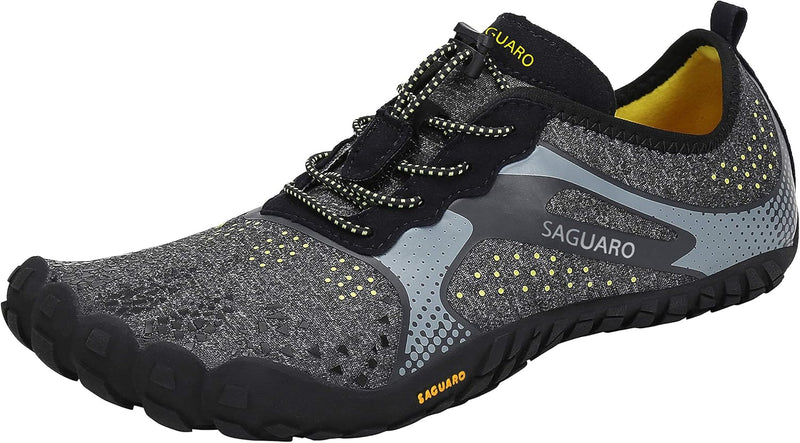 SAGUARO Herren Damen Barfussschuhe Atmungsaktiv Traillaufschuhe rutschfeste Fitnessschuhe 36 EU Neue