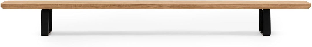 Oakywood Monitorständer für 2 PC-Monitore, 105 x 23 cm (41,3" x 9"), aus Massivholz (Eiche oder Nuss